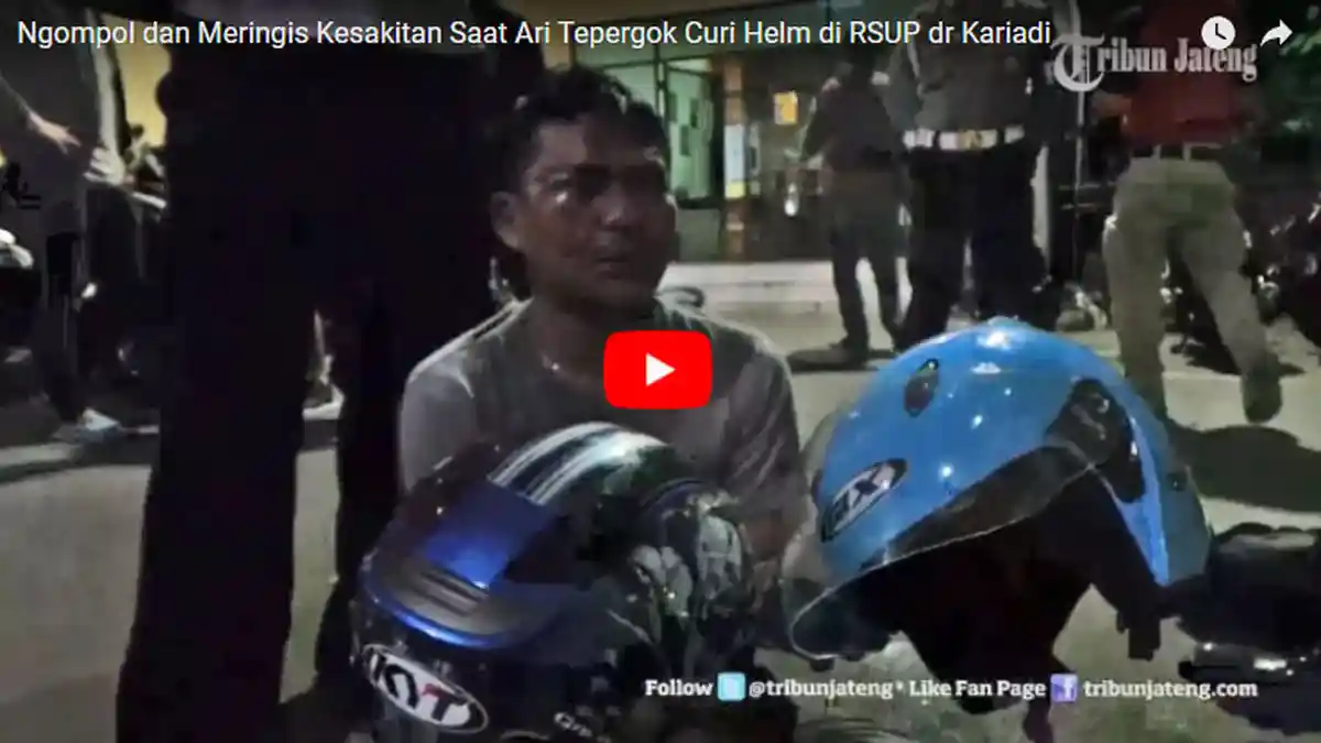 Dinterogasi Polisi, Maling Helm Ketakutan hingga Ngompol di Celana