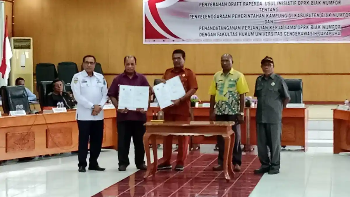 DPRK Biak Numfor Gandeng Uncen Susun Raperda Pemerintahan Kampung