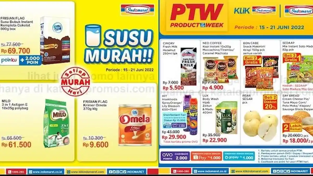 Katalog Promo Indomaret Terbaru 15-21 Juni Banyak Diskon dan Produk Murah