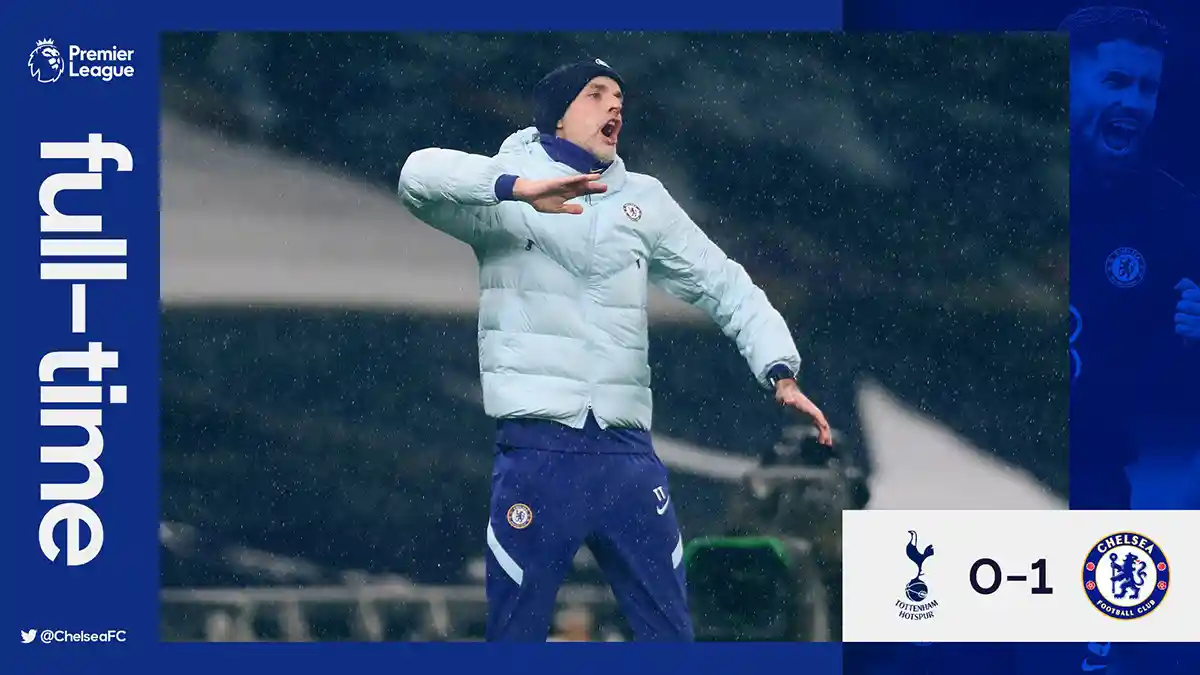 Hasil Liga Inggris Tottenham vs Chelsea, Jorginho Cetak Gol Penalti, Chelsea Menang