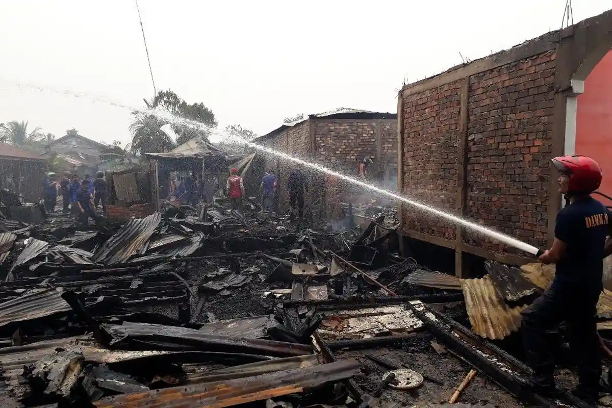 Satu Orang Tewas dalam Kebakaran di Bram Itam, Berikut Deretan Kebakaran di Tanjung Jabung Barat