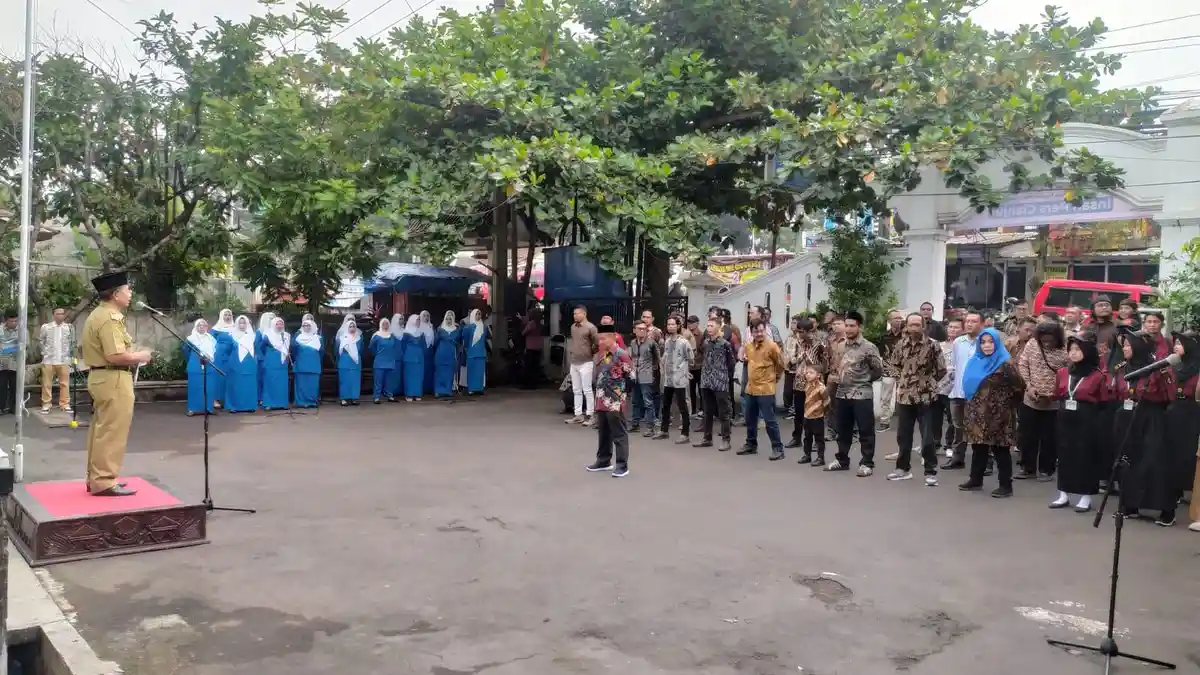 Pertama Kali, Puluhan Anggota PWI Cianjur Gelar Upacara di Hari Pers Nasional