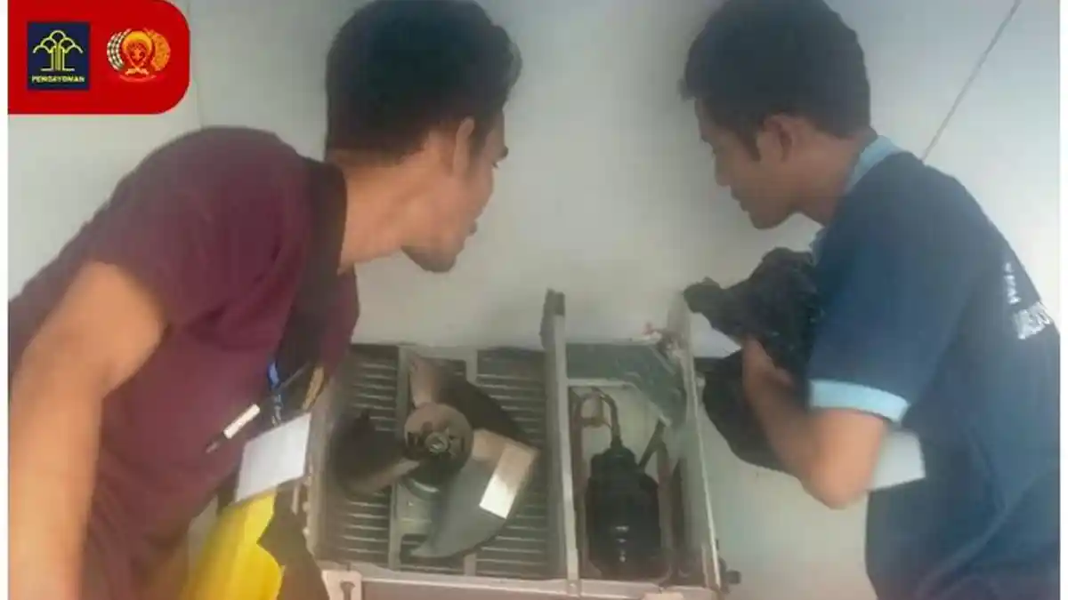 Hanya Hitungan Hari, Warga Binaan Lapas Sumbawa Besar Sudah Mahir Dalam Service AC