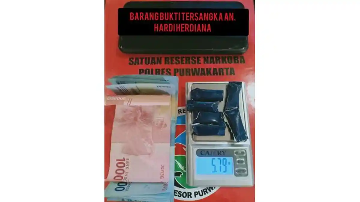 Satnarkoba Polres Purwakarta Ungkap Peredaran Kasus Narkotika, 5,79 Sabu Berhasil Diamankan
