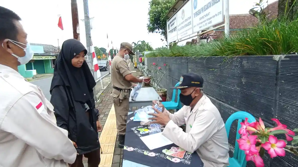 Operasi Masker di Somagede, Menjadi Tolak Ukur Kesadaran Masyarakat Terhadap Protokol Kesehatan