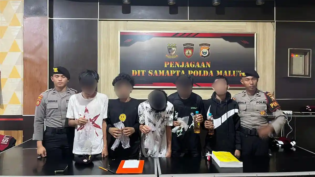 Pesta Miras, Enam Remaja di Ternate Ditangkap Polisi