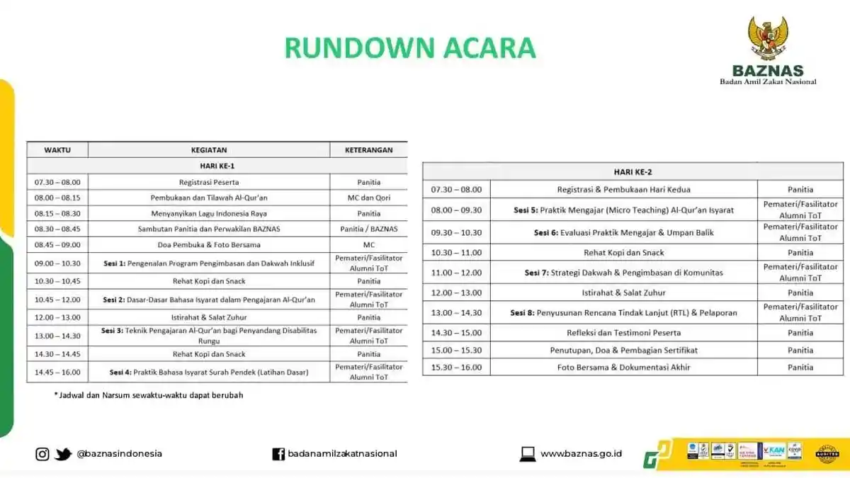 SLB Gandeng Baznas Makassar Latih Pengajar Alquran Bahasa Isyarat