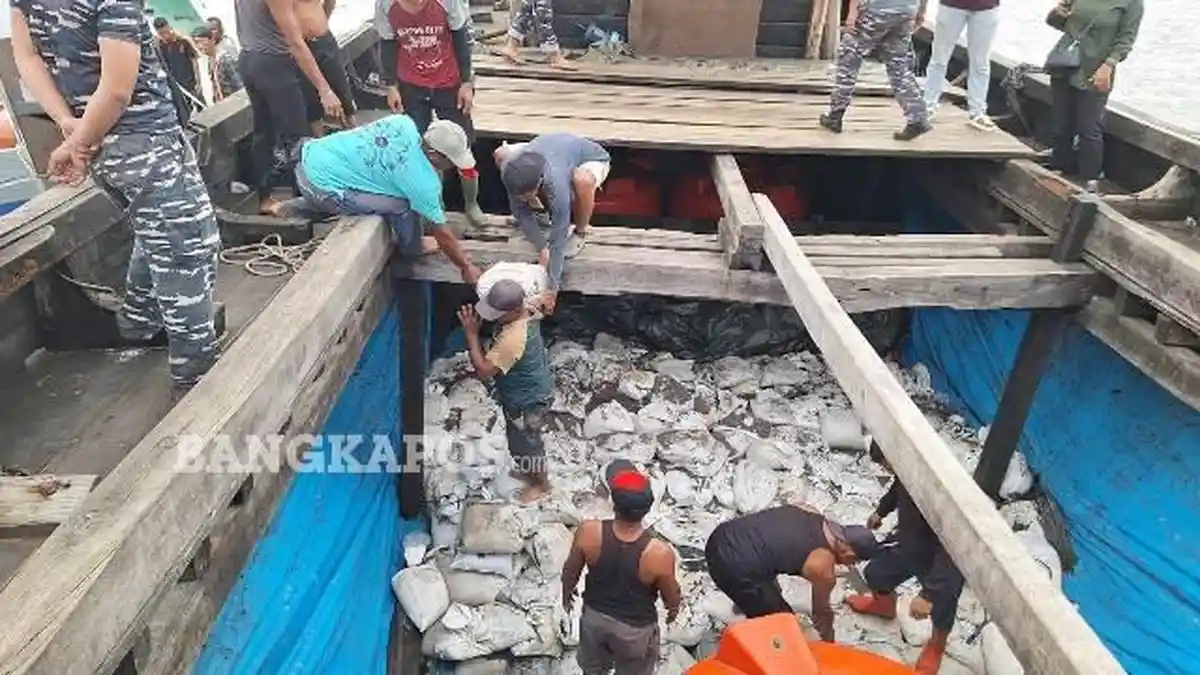 Pemindahan 45,7 Ton Pasir Timah Diduga Ilegal Rampung, Nilainya Diperkirakan Rp8 Miliar