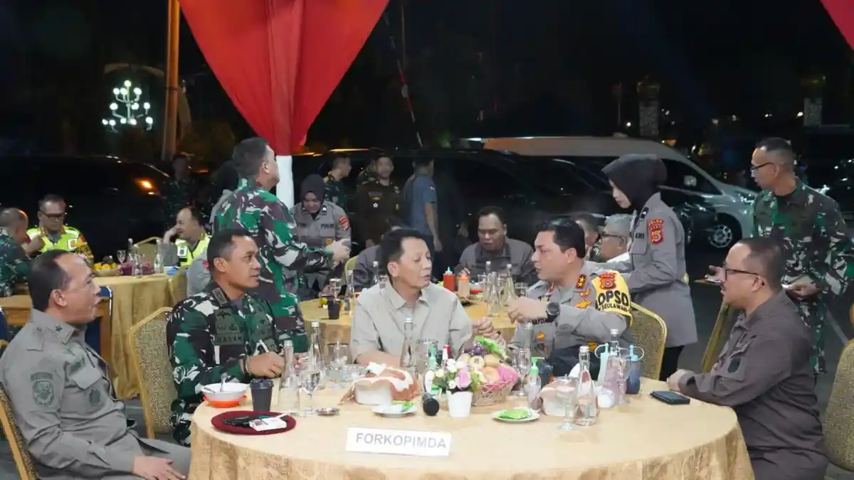 Kapolda Aceh dan Forkopimda Pantau Situasi Malam Tahun Baru bersama Kapolri