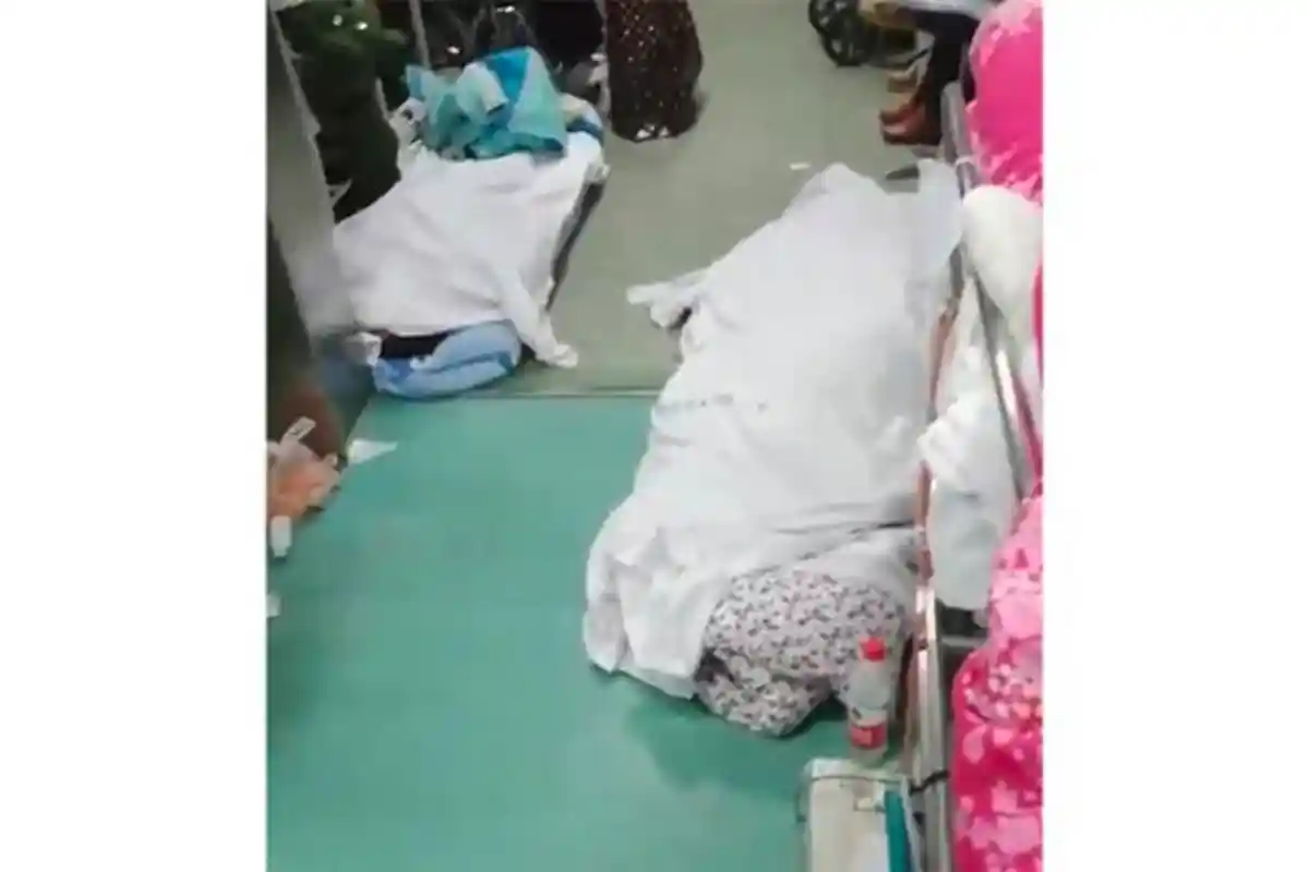 Beredar Video Mayat Diduga Korban Virus Corona di China, Tergeletak di Lantai dan Hanya Ditutup Kain