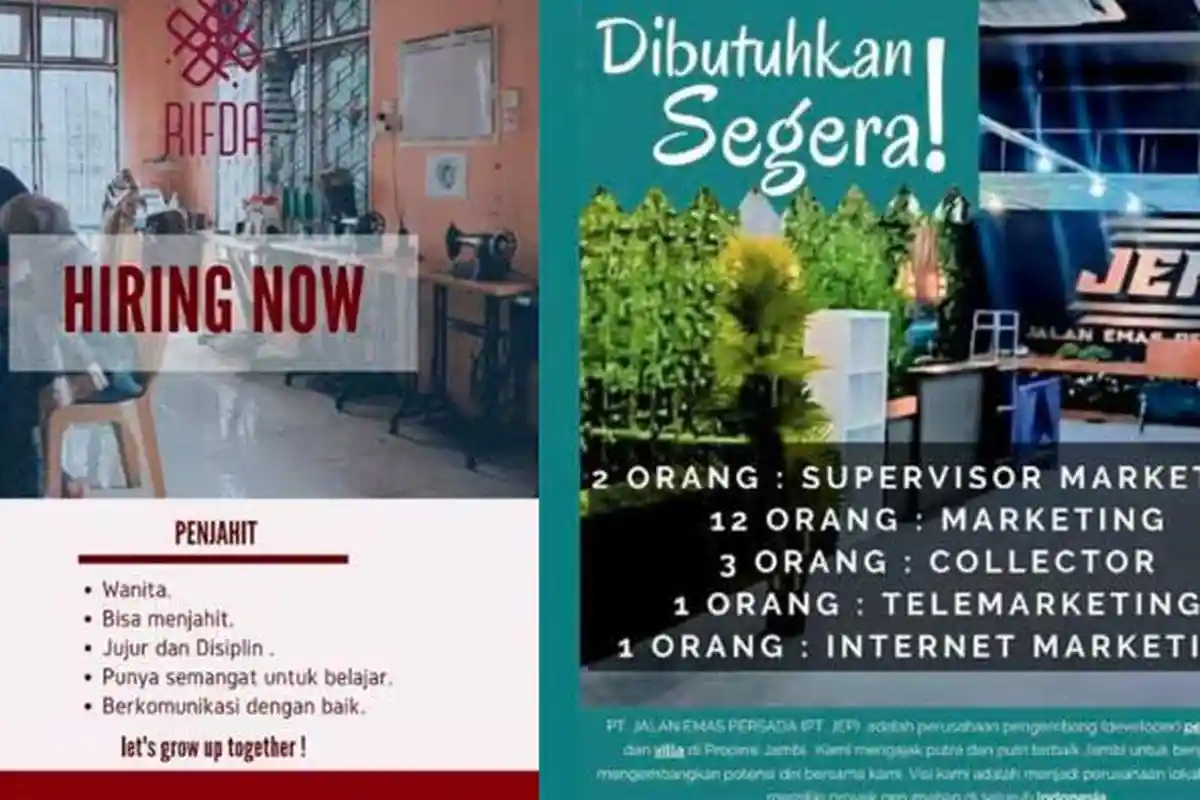 Loker Jambi 1 November 2021 untuk Lulusan SMA