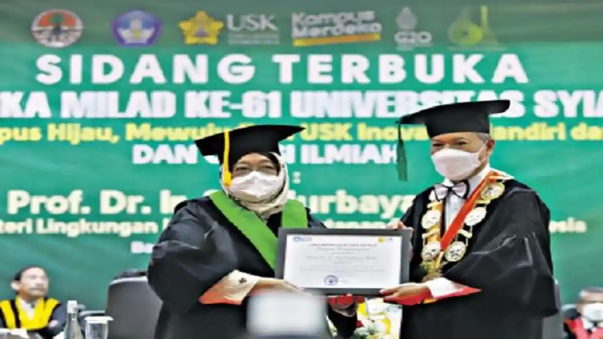 Menteri LHK Sampaikan Pesan Mitigasi Iklim, Jadi Dies Reader pada Milad Ke-61 USK