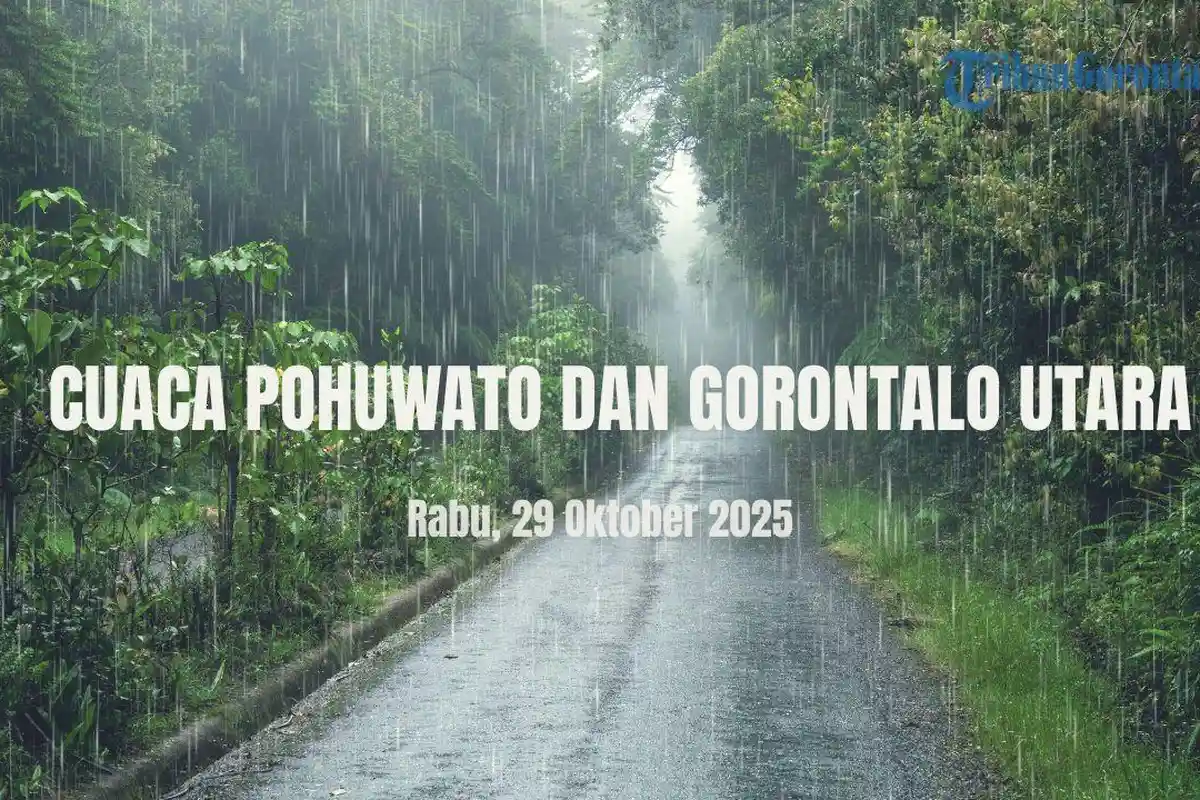 Info Cuaca Kabupaten Pohuwato dan Gorontalo Utara Besok Rabu 29 Oktober 2025