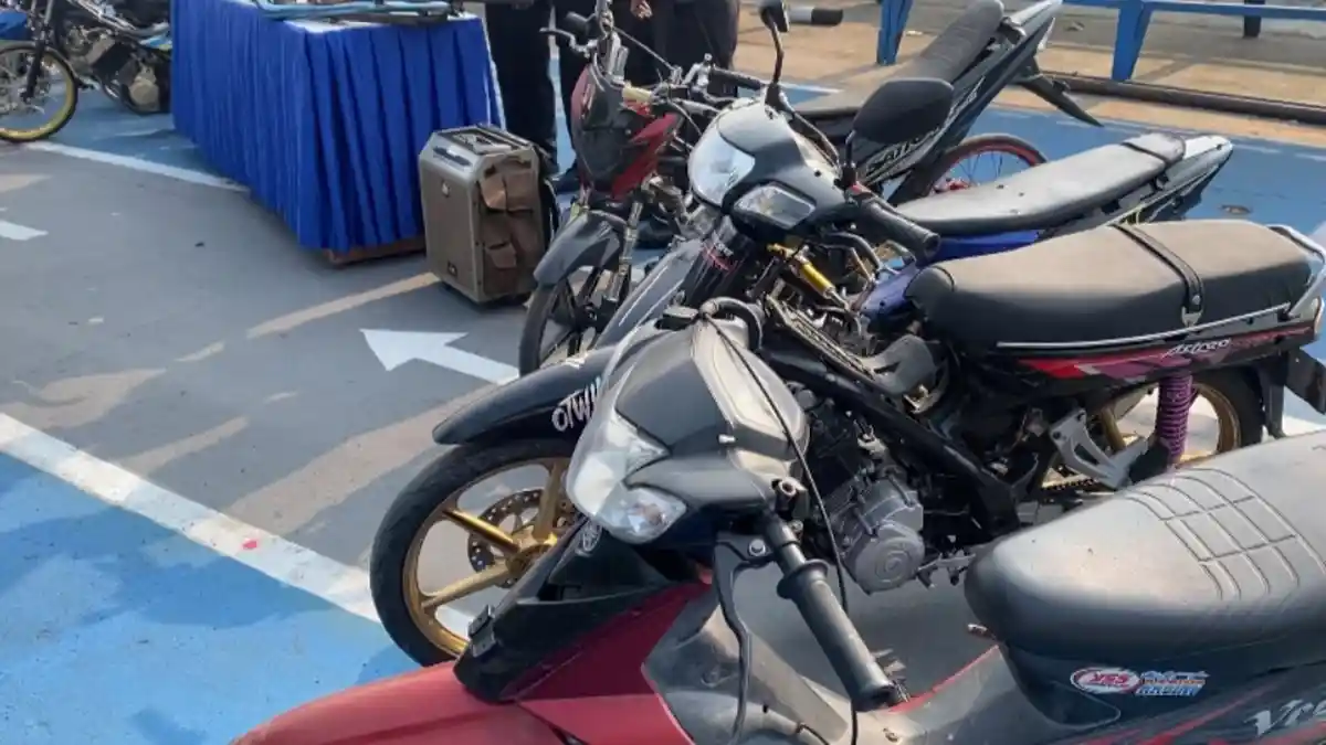 Astrea Grand Bermesin Satria F150 Digaruk Polisi Ungaran, Dipakai Balap Liar