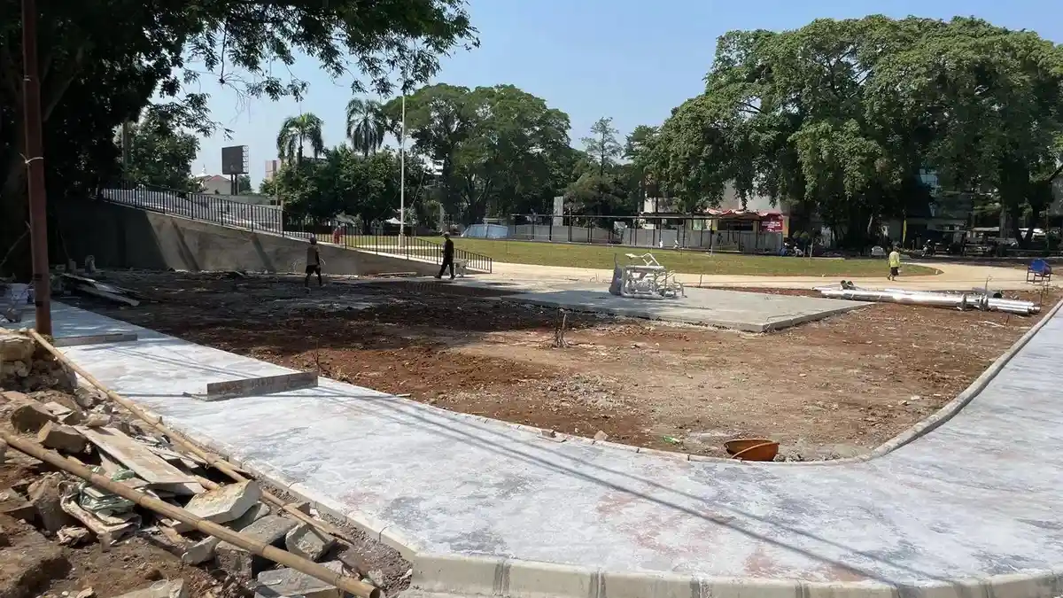 Telan Anggaran Rp 10,8 Miliar, Proses Pembangunan Depok Open Space ll Capai 71,49 Persen