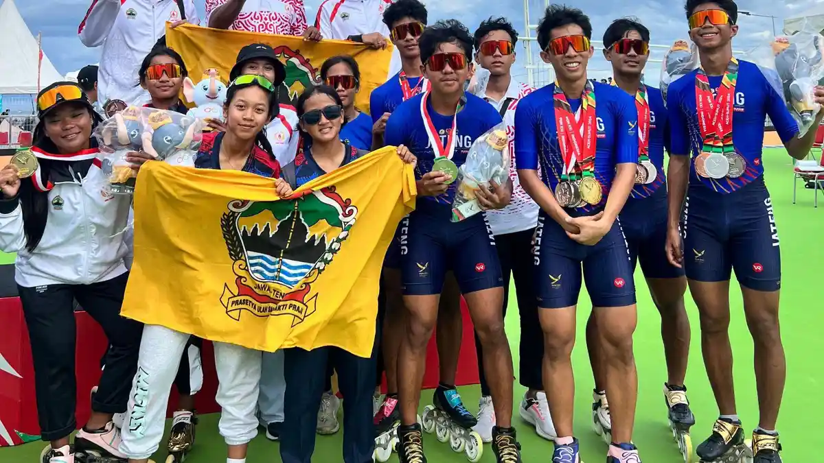 Tim Sepatu Roda Jateng Lampaui Target di PON Aceh-Sumut 2024, Bawa Pulang 3 Medali Emas