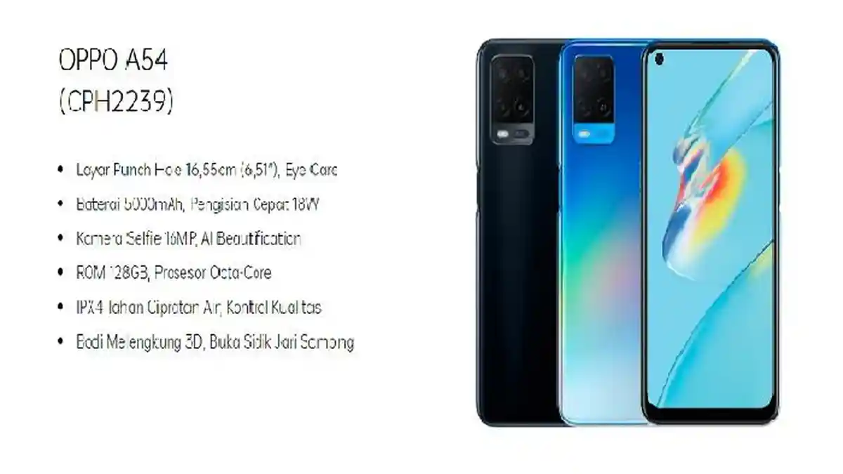 Harga HP Oppo Agustus 2022, Oppo A54 Terbaru Dimulai dari Rp 2 Jutaan, Cek Spesifikasi Lengkapnya