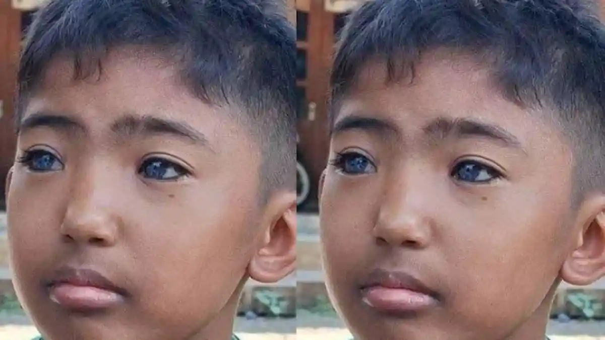 Sosok Fernando Bocah Bermata Biru dari Madiun, Viral Dijuluki Gojo Satoru, Awalnya Bikin Ortu Cemas