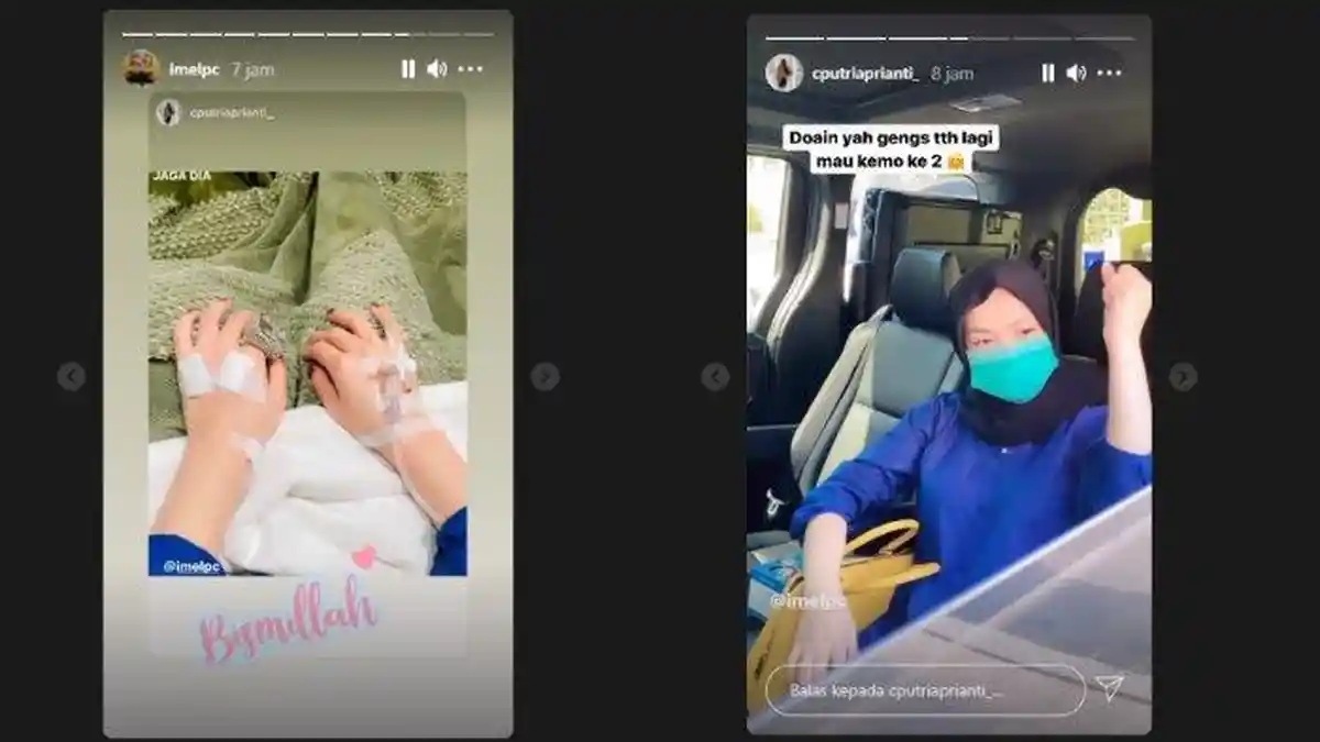 Zaskia Gotik Semangati Imel Putri Jalani Kemoterapi