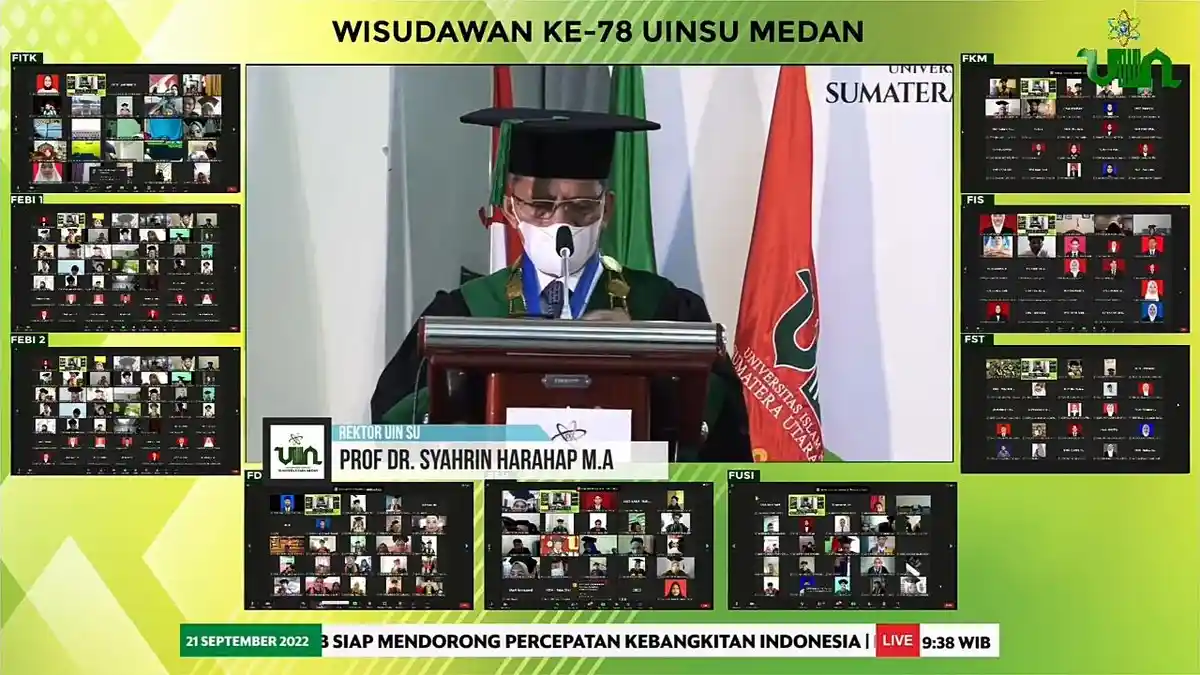 UINSU Gelar Wisuda ke-78 Secara Online, Wisudawan Kecewa, Harap Dilaksanakan Secara Tatap Muka
