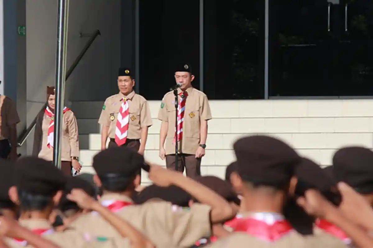 Pelajar SMK SMTI Pontianak Jalani Pendidikan Kepramukaan, Bentuk Mental Tangguh Menuju Dunia Kerja