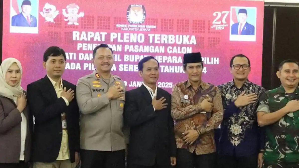 Kapolres Jepara Hadiri Rapat Pleno Penetapan Bupati dan Wakil Bupati Terpilih 2024