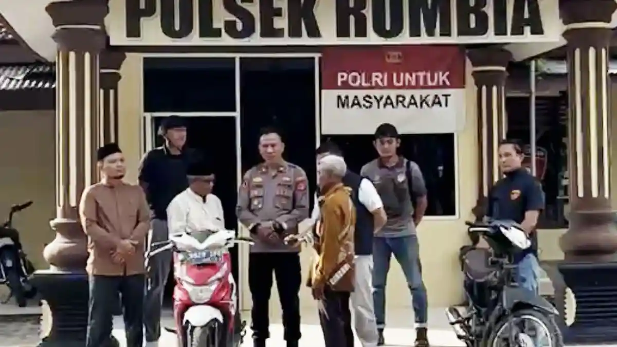 Polsek Rumbia Lampung Tengah Berhasil Kembalikan Motor Curian Warga ...