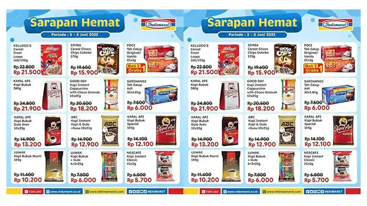 PROMO Menarik Indomaret Hari Ini 3 Juni 2022: Kopi ABC Pack Rp12.900, Luwak Kopi Rp6.000