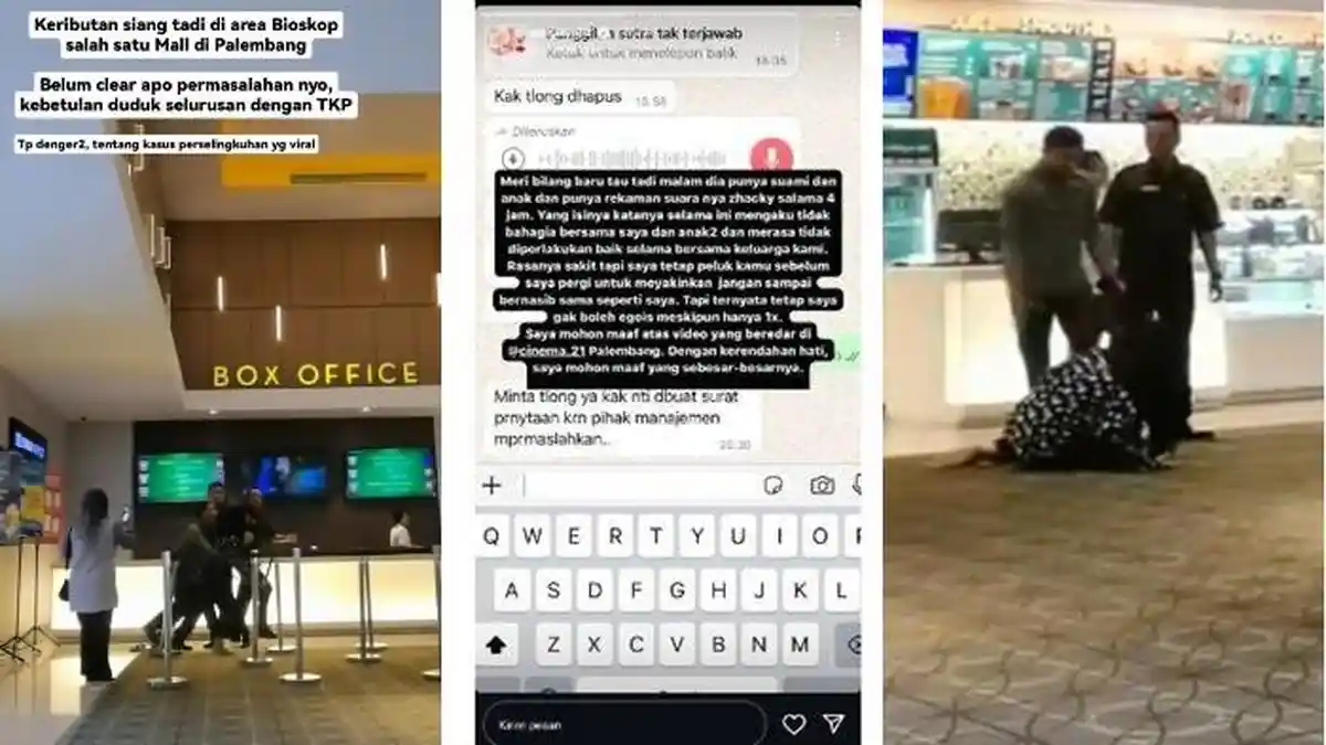 Detik-detik Selebgram Aprila Majid Labrak Selingkuhan Suaminya di Bioskop, Berujung Minta Maaf