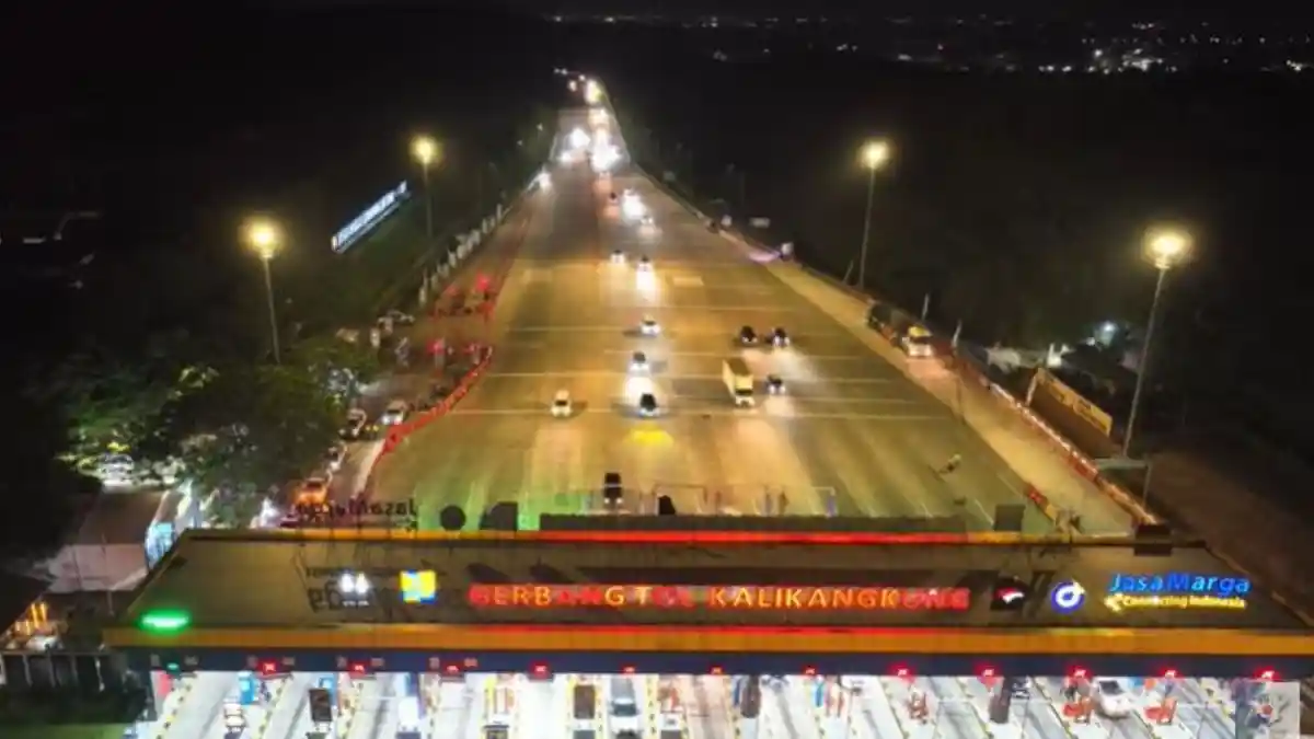 Arus Mudik 2026: GT Kalikangkung KM 414 Hari Ini Terpantau Ramai Lancar