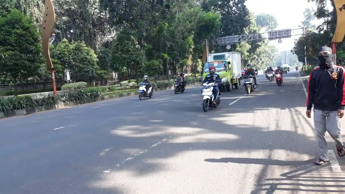 Info Lalu Lintas di Jalan Pajajaran Kota Bogor, Kecepatan Kendaraan 40 Km/Jam
