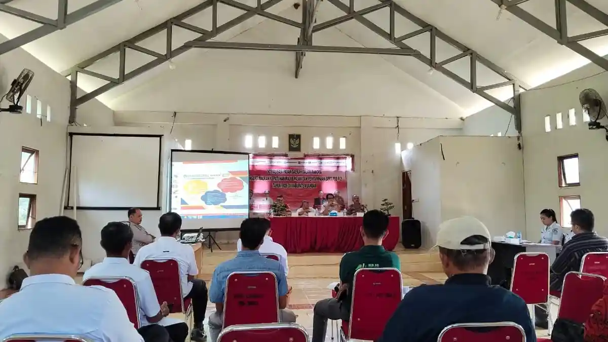 Kapolsek Sebangki Hadiri Sosialisasi PBB, Tekankan Peran Penting Masyarakat dan Taat Pajak