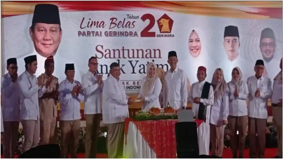 DPD Partai Gerindra Sumsel Target Menang Pemilu 2024 Prabowo Presiden, HUT Gerindra 2023 ke-15
