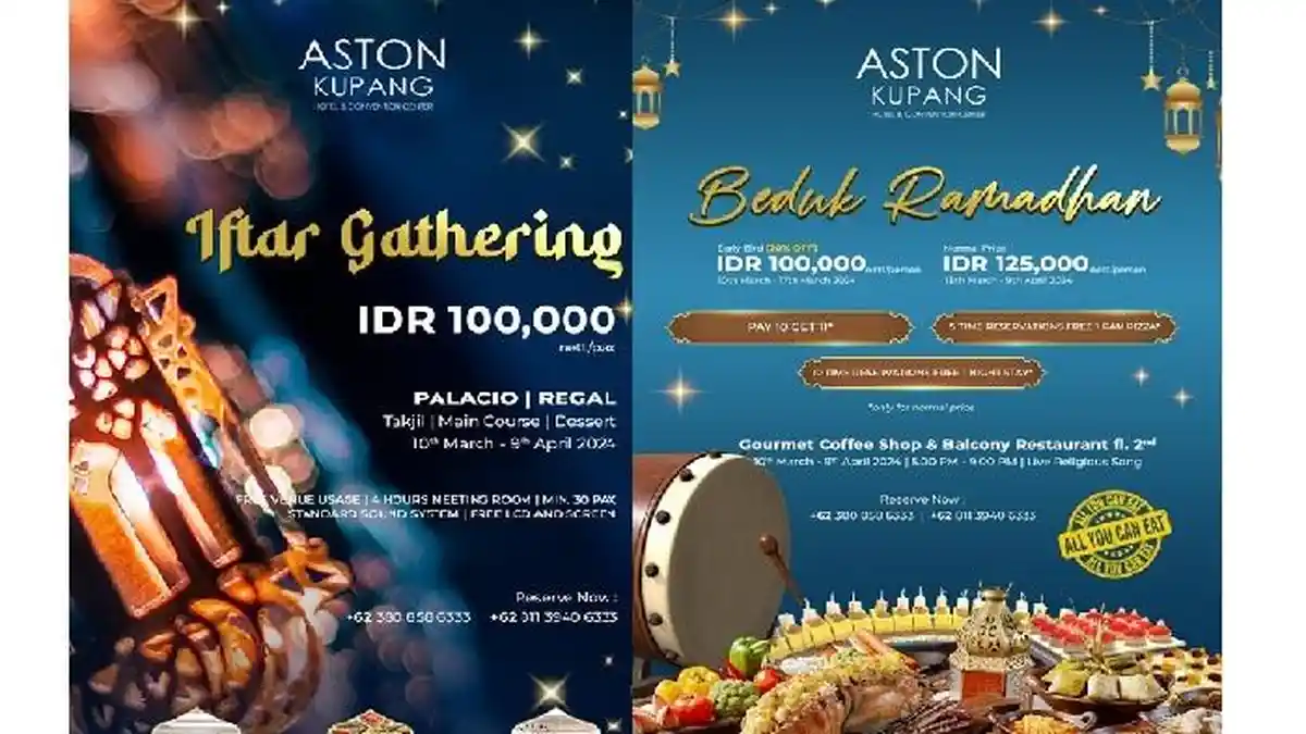 Ramadhan 2024, Aston Kupang Hotel Tawarkan Promo Beduk Ramadhan hingga Iftar Gathering