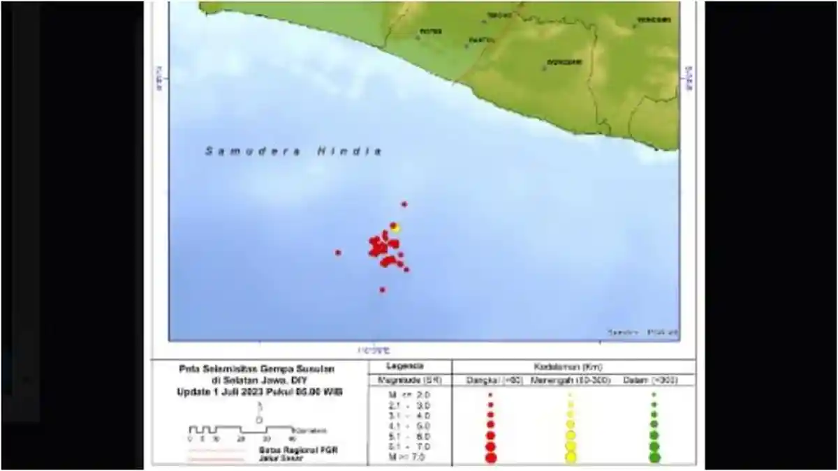 Update BMKG: Catat 44 Kali Gempa Susulan Guncang Bantul, Terbesar M 4,2