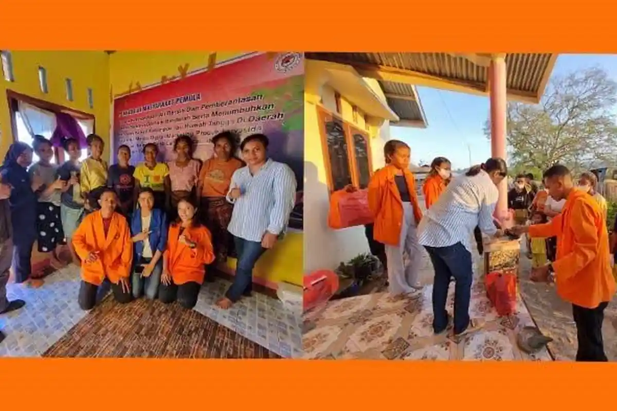 Universitas Nusa Nipa dan Muhammadiyah Maumere Bantu Ibu Rumah Tangga di Langir