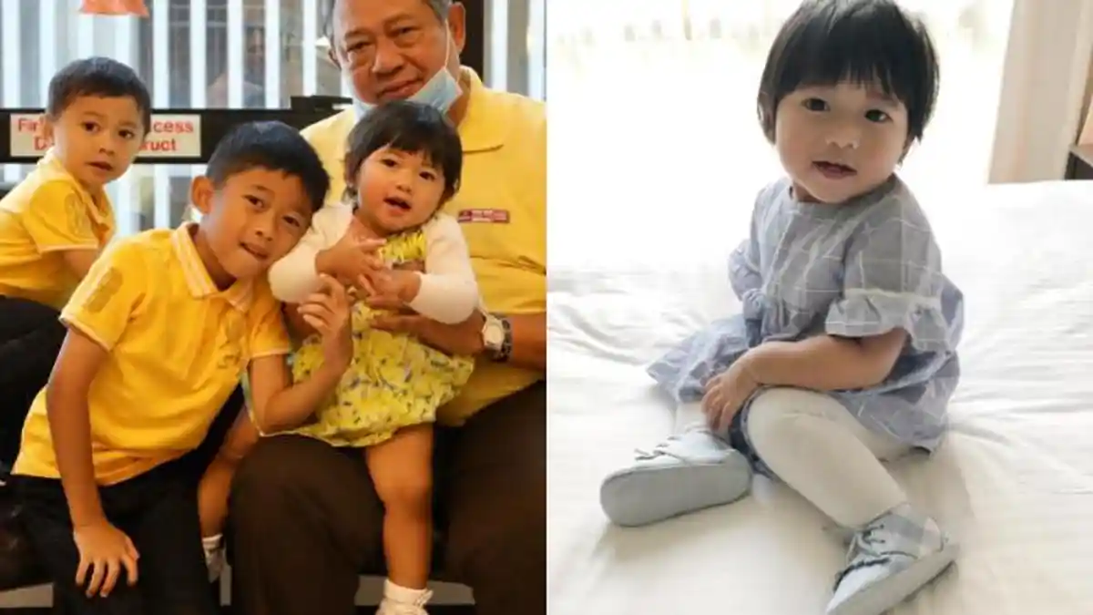 Intip Penampilan Cucu SBY, Gayatri Idalia yang  Menggemaskan saat Ikut Salat Maghrib