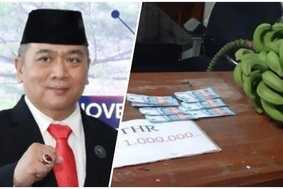 Kepala BNN Tasikmalaya Minta THR ke Perusahaan Bus, Tapi Malah Dikirimi Uang Mainan dan Pisang