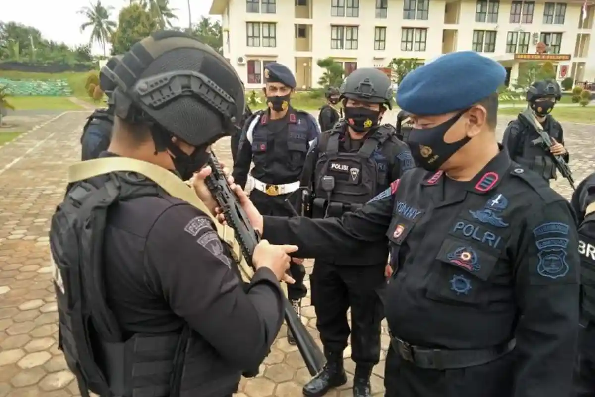 Hadapi Nataru, Satbrimobda Lampung Siapkan Satu SSK Batalyon A Pelopor