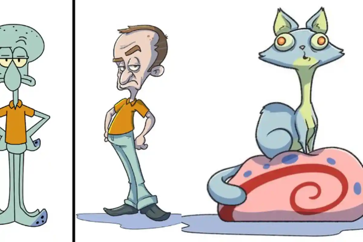 Begini Gambaran 10 Karakter-karakter di Kartun SpongeBob Jika Jadi Sosok Manusia