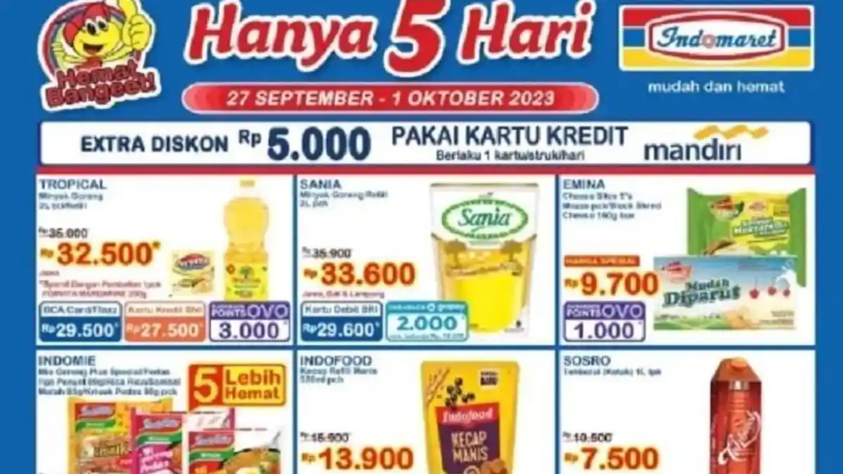 KATALOG Promo JSM Indomaret Hari Ini 29 September 2023 Bumbu Masak Hemat Irit, Cashback OVO BNI