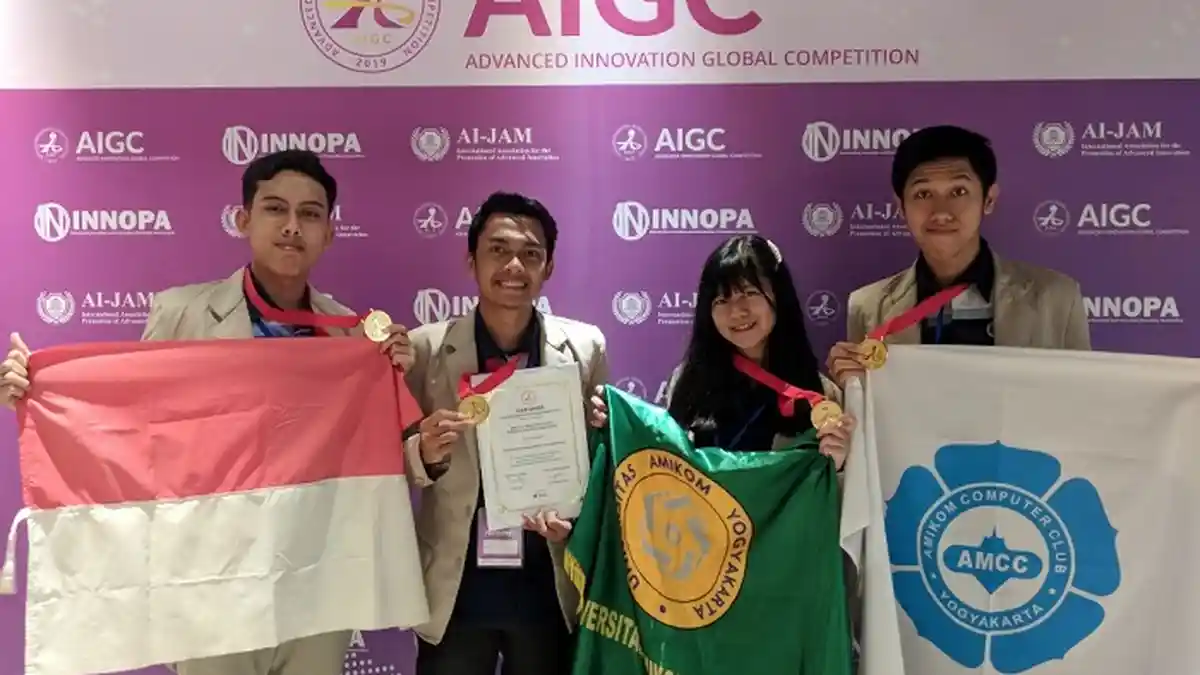 Membanggakan, Tim AMCC Universitas Amikom Yogyakarta Raih Emas di AIGC 2019