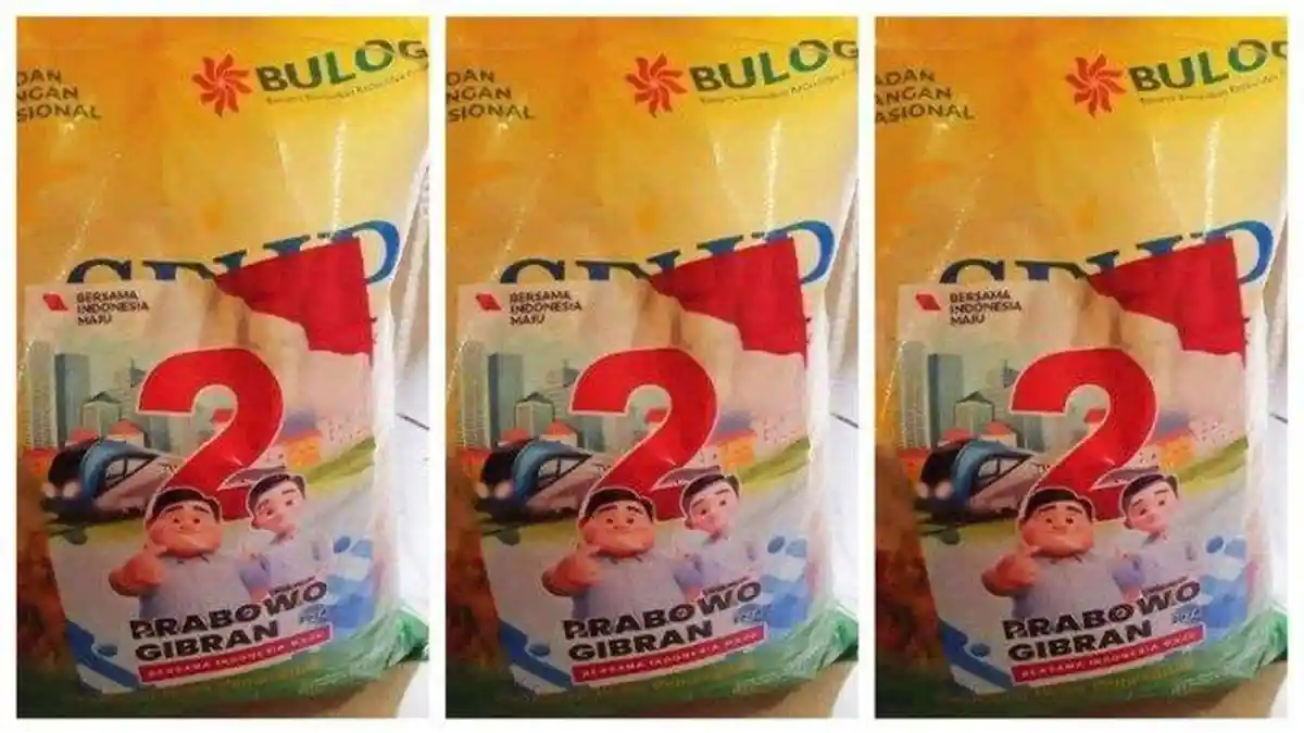 Respon Bos Bulog Setelah Viral Kemasan Beras Tertempel Stiker Prabowo Gibran
