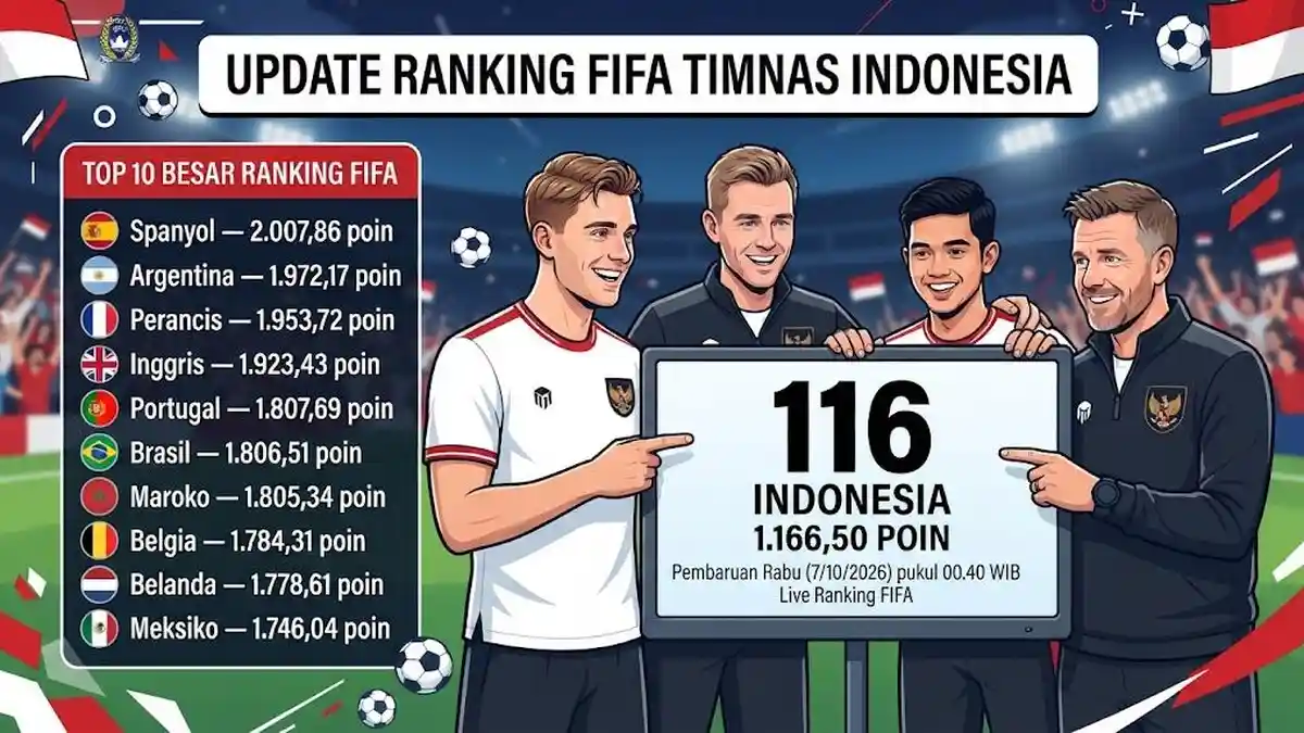 Update Terbaru Ranking FIFA Indonesia: Peringkat 116, Geser Kazakhstan ...