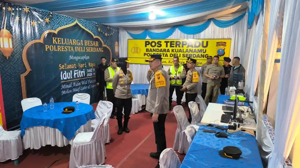 Ops Ketupat Toba 2026, Kapolresta Deliserdang Tinjau Langsung Pos PAM, Pos Yan dan Pos Terpadu