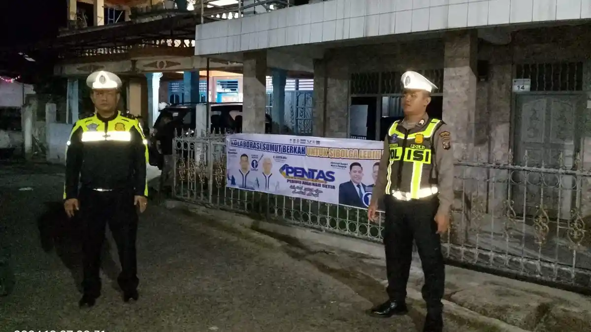 Wujudkan Pilkada Damai, Personel Polres Sibolga Melaksanakan Pengamanan Kampanye