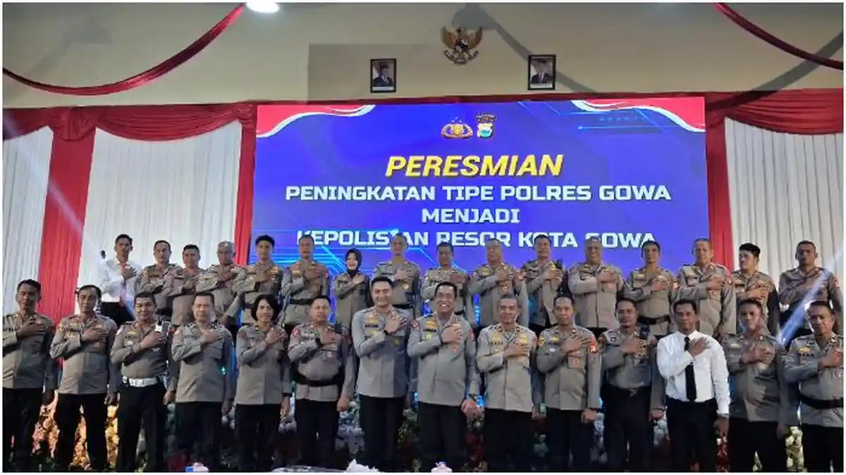 Polres Gowa Resmi Berubah Jadi Polresta, Kapolda Sulsel: Pelayanan Harus Lebih Baik - Tribun-timur.com
