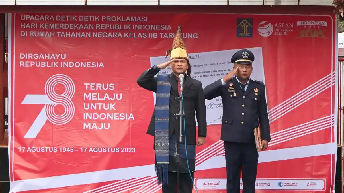 Rutan Tarutung Gelar Upacara HUT ke-78 Kemerdekaan Indonesia: Kata Kuncinya Jas Merah