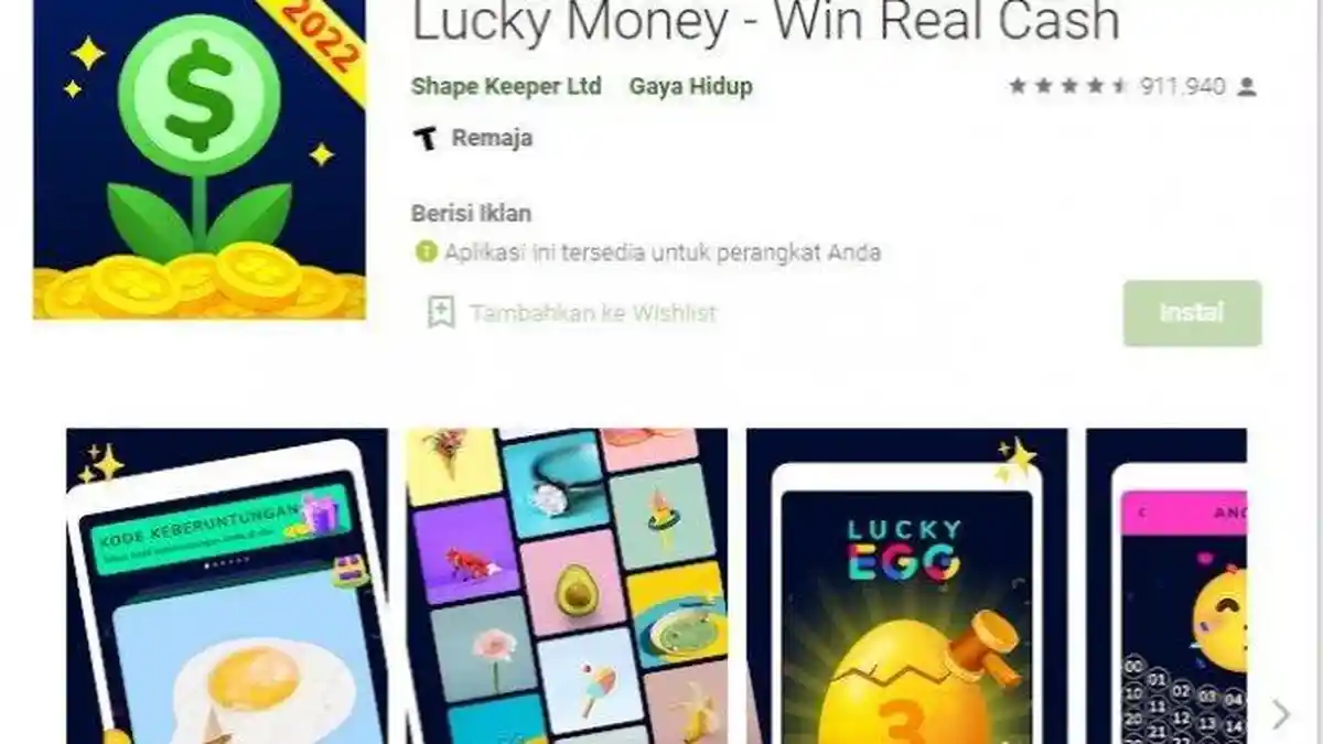 Cara Hasilkan Uang dari Aplikasi Lucky Money, Cuma Main Game Bisa Dapat Duit, Terbukti Cuan!