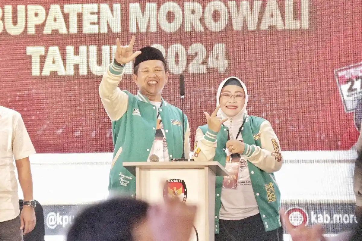 Unggul Telak Quick Count, Iksan-Iriane Menang Pilbup Morowali 2024